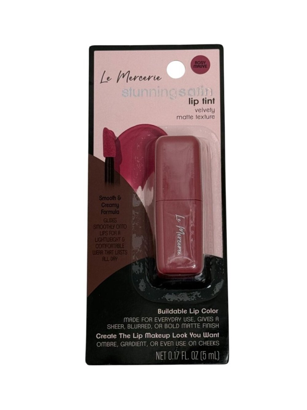 Le Mercerie Stunning Satin Lip Tint Rosy Mauve Matte Lip Color